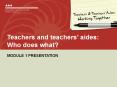 Teachers%20and%20teachers PowerPoint PPT Presentation
