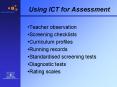 Using ICT for Assessment PowerPoint PPT Presentation