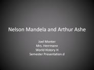 Nelson Mandela and Arthur Ashe