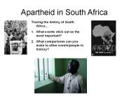 Apartheid in South Africa
