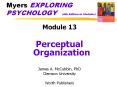 Myers EXPLORING PSYCHOLOGY  (6th Edition in Modules) PowerPoint PPT Presentation