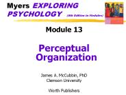 Myers EXPLORING PSYCHOLOGY  (6th Edition in Modules)