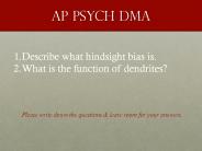 Ap Psych DMA