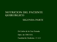 NUTRICION DEL PACIENTE QUIRURGICO