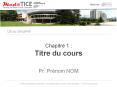 Chapitre 1 : Titre du cours PowerPoint PPT Presentation