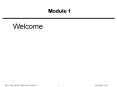 Module 1 PowerPoint PPT Presentation