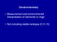 Dendrochemistry PowerPoint PPT Presentation