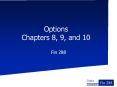 Options Chapters 8, 9, and 10 PowerPoint PPT Presentation