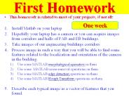 First Homework