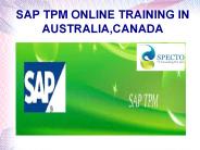 sap tpm online training in australia,canada