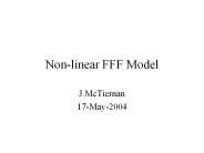 Non-linear FFF Model