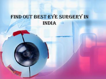 Find best eye treatment in india