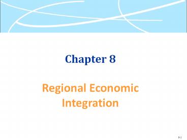 Regional Economic Integration