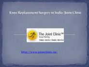 Knee Replacement Surgery in India- Joint Clinic