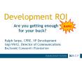 Development ROI PowerPoint PPT Presentation