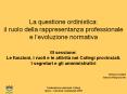 La questione ordinistica: il ruolo della rappresentanza professionale e l PowerPoint PPT Presentation