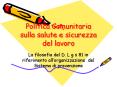 Politica Comunitaria sulla salute e sicurezza del lavoro PowerPoint PPT Presentation