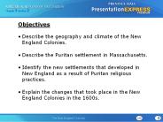 The New England Colonies