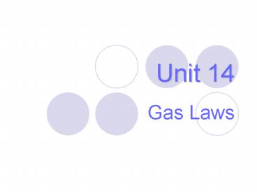 Gas Laws