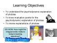 Learning Objectives PowerPoint PPT Presentation