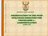 COMMUNICATION CHIEF DIRECTORATE