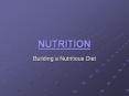 NUTRITION PowerPoint PPT Presentation