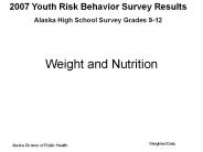 Weight and Nutrition