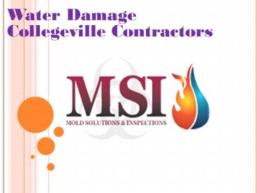 Water Damage Collegeville Contractors