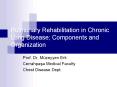 Pulmonary Rehabilitation in Chronic Lung Disease; Components and Organization PowerPoint PPT Presentation