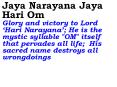 Jaya Narayana Jaya Hari Om Glory and victory to Lord  PowerPoint PPT Presentation