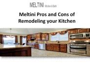 Meltini Pros and Cons of Remodeling your Kitchen