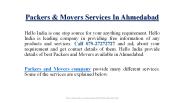 Packers & Movers In Ahmedabad