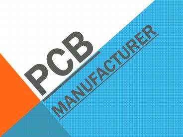 PCB Manufacturer