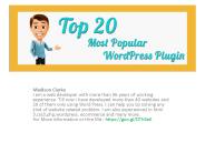 Top 20 Most Popular WordPress Plugins