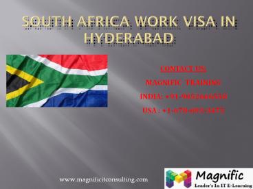 south africa work visa process in india