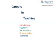 Careers In   Teaching