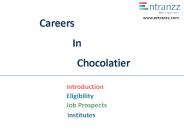 Careers In  Chocolatier