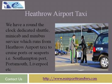 Heathrow Airport taxi