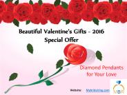 Special Valentin's Day Diamond Pendants