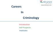 Careers In Criminology