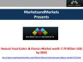 Natural Food Colors & Flavors Market - MarketsandMarkets PowerPoint PPT Presentation