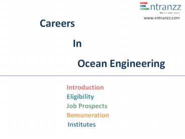 Careers In Ocean Engineering