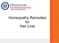 Homeopathy Remedies for Hair Loss PowerPoint PPT Presentation