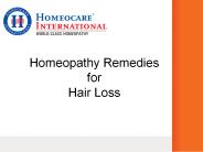 Homeopathy Remedies for Hair Loss