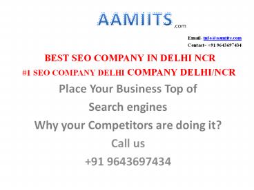 SEO Company in Delhi