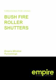 5 reasons for using bushfire roller shutters