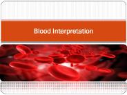 Blood Interpretation