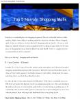 Shopping in Nairobi PowerPoint PPT Presentation