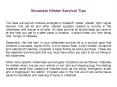 Mountain Winter Survival Tips PowerPoint PPT Presentation