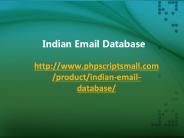 Indian Email Database